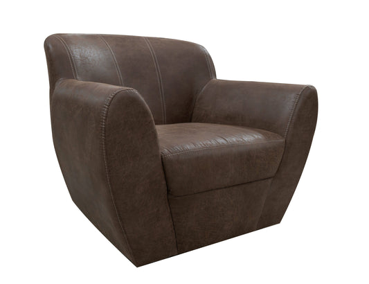 Tamesis - Swivel Accent Chair Armchair - Chocolate Brown