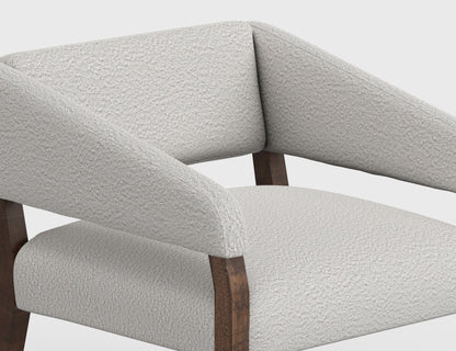 Murcia - Fabric Arm Chair - Light Cream