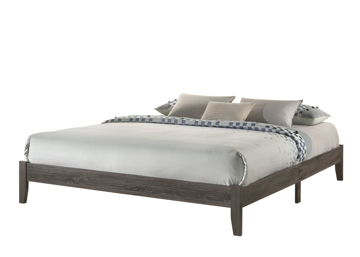 Skyler - California King Bed In One Box - Gray