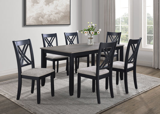 Eloise - 7 Piece Dinette Set - Light Gray