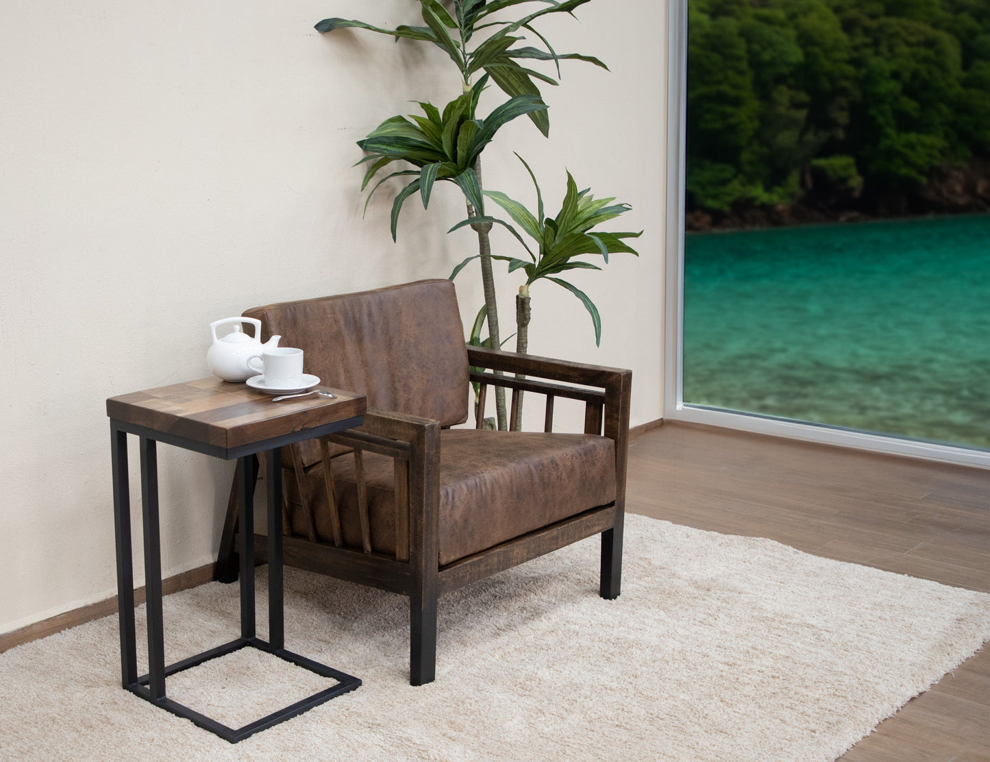 Maya - Accent Table - Deep Brown