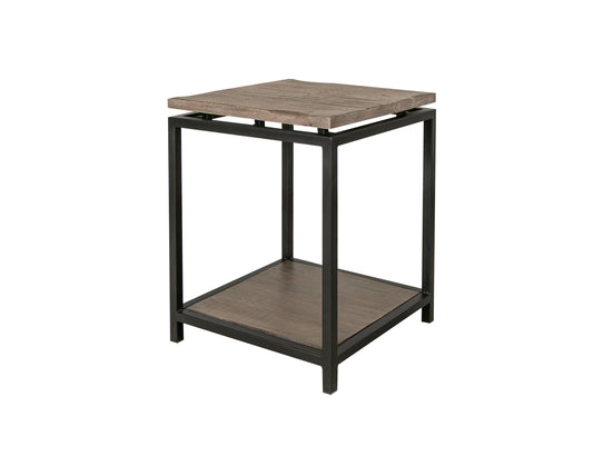 Blacksmith - End Table - Truffle Brown / Oil Black